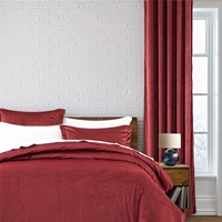 Cortina de Terciopelo de Venta Directa del Fabricante BSCI, Cortina Opaca de Terciopelo Profesional de Fábrica con Juego de Ropa de Cama a Juego