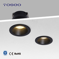 Spot encastré anti-éblouissement 3,7W en aluminium pur, non dimmable, pour vitrine