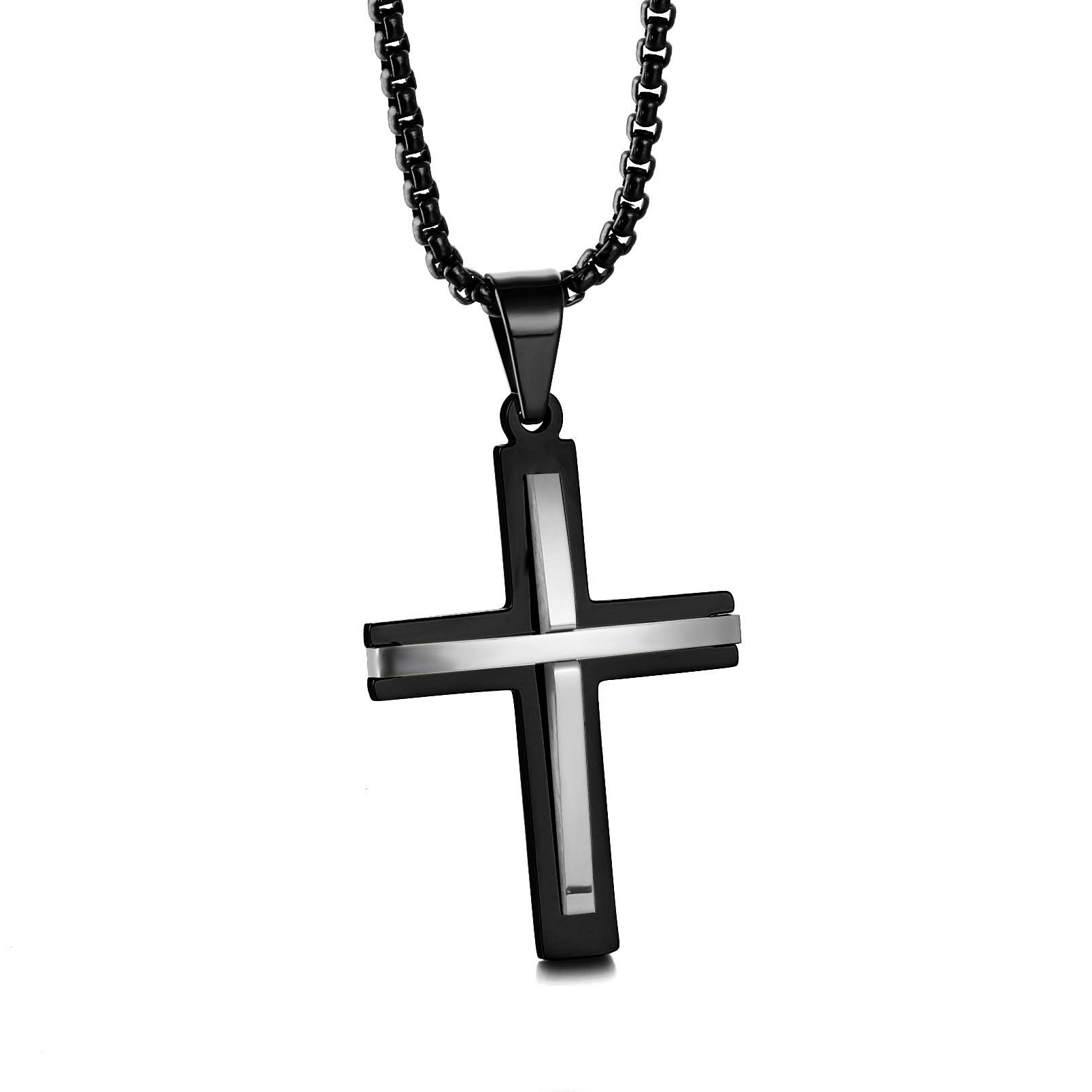 สร้อยคอปืนสีดำ