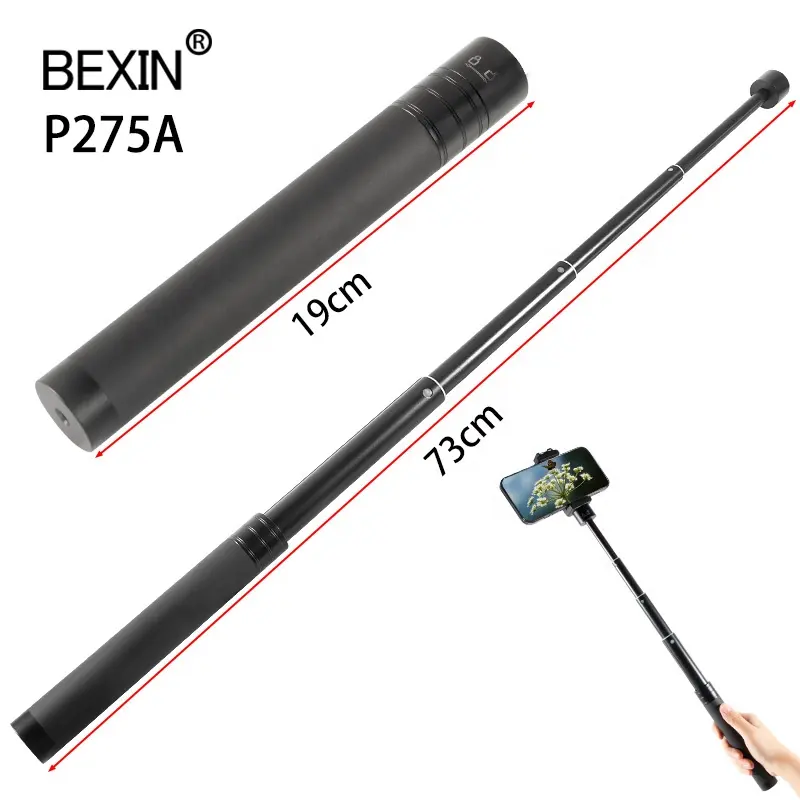 Extension Rod Adjustable Selfie Stick Gimbal Extension Pole for Gimbal Stabilizer Compatible with DJI OM 4/GoPro Action Camera