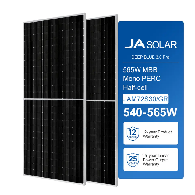 JA Solar Panel Monocrystalline MBB 555W/550W/545W Bifacial Modules Most Competitive Price With Warranty