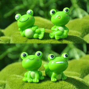 Figurines de grenouilles en gros, décorations miniatures de grenouilles, breloques grenouilles Kawaii pour micro-paysages et jardins féeriques - Product Image 2