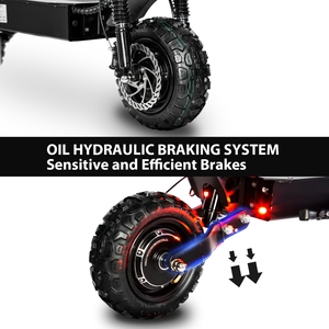 EU UK Warehouse Delivery 5-7 Days Dual-motor 60V 40Ah Aluminum Waterproof Foldable off Road Scooter - Product Image 3