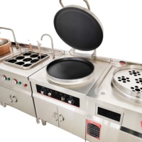 Crêpière Électrique Commerciale Professionnelle à Chauffage Double Face Entièrement Automatique 5kW avec Plaque Antiadhésive – Vente Directe Usine