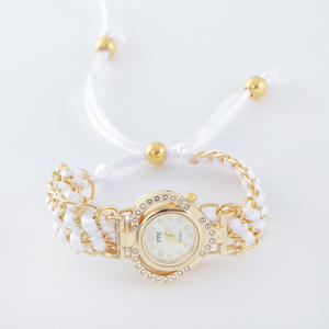 Reloj explosivo con incrustaciones de diamantes para mujer, <span class=keywords><strong>cadena</strong></span> de color en forma de corazón a la moda, reloj de cuarzo para mujer, reloj de pulsera trenzado - Product Image 5