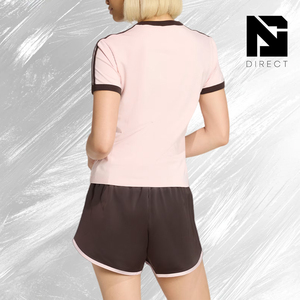 Adidas 3 Stripes Slim Tee Casual <b>Walking</b> Style <b>Top</b> Tee Breathable Sportswear Crew Neck T-Shirt - Product Image 3