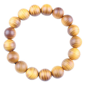 Cliff Cypress Wood <b>Bracelet</b> 12mm 17 Beads Round <b>Ball</b> Shape Religious Ceremony Jewelry Antiques Style Hangzhou Origin - Product Image 5