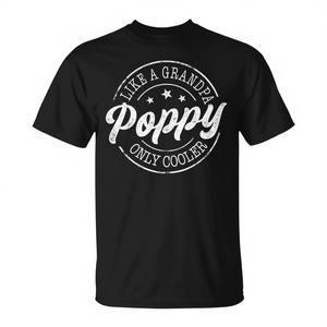 Camiseta Poppy Like A Grandpa Only Cooler para hombre, regalo del Día del Padre - Product Image 2