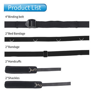 Handboeien Fetisj Bed Terughoudendheid Kit <span class=keywords><strong>Sex</strong></span> Bdsm Bondage Lederen Pak Dominatrix Volwassen Seksspeeltje Voor Paar Vrouwen Sm Seks Volwassen Spelletjes - Product Image 5
