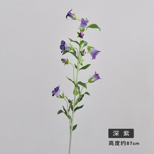 Ramas Largas de Campanulas Artificiales, Flores de <span class=keywords><strong>Campanula</strong></span> Falsas para Decoración del Hogar, Bodas, San Valentín, Fiestas, Hechas a Mano - Product Image 6
