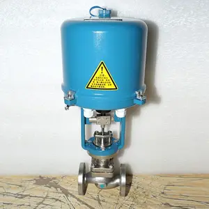 T26 Flow Electronic Electric Single Seated Control Valve Liquid Gas Thread Flange Regulating Type