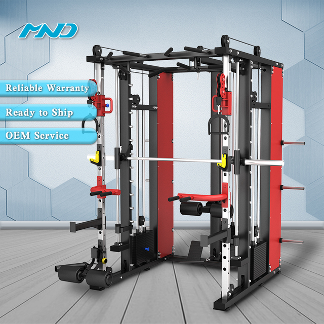 Gym Fitness Sets Multifunction Smith Machine Mnd-C86 Free Weight Multi Gym Equipment Strength Training for Sales