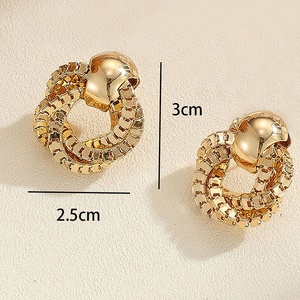 Boucles d'oreilles Jingciren Boutique, style européen et américain, mode distinctive, design simple et élégant, luxe léger, haute qualité - Product Image 4