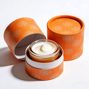 Caja Cilíndrica de Cartón de Lujo Ecológica con Logotipo Personalizado, con Forro de Esponja para Crema Facial, Cuidado de la Piel, Alta Calidad - Product Image 3