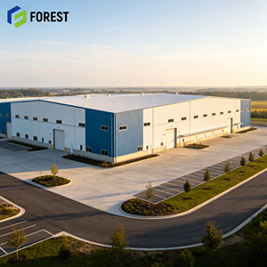Almacén Modular de Acero de Alta Resistencia, Resistente a la Intemperie, Nave Industrial de Gran Capacidad para Almacenamiento - Product Image 1