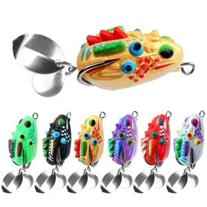 Phong Cách Thái Lan Sấm Ếch 3.5Cm/5.4G Đôi Sequin Phẳng Gia Cố Móc Lure Bait In Sống Mồi Đen Bass Giả Xuất Khẩu - Product Image 1
