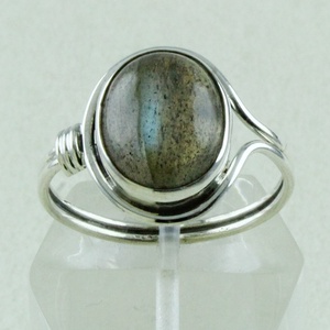 925 Sterling Silver Stylish <b>Labradorite</b> Gemstone <b>Ring</b> Classic Wedding Party Anniversary Jewelry Firing Style Engagement Gift - Product Image 1