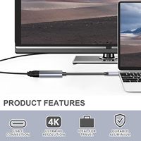 Adaptador SYONG USB C a HDMI 4K, Adaptador Tipo-C a HDMI Thunderbolt 3/4, HDMI para Laptop, Dell XPS, Pixelbook, Thinkpad, Surface