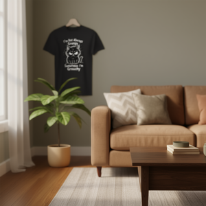 Je ne suis pas toujours grincheux, parfois je suis grincheux, c'est un fait, je ne peux rien y faire, t-shirt humoristique sur les chats - Product Image 3