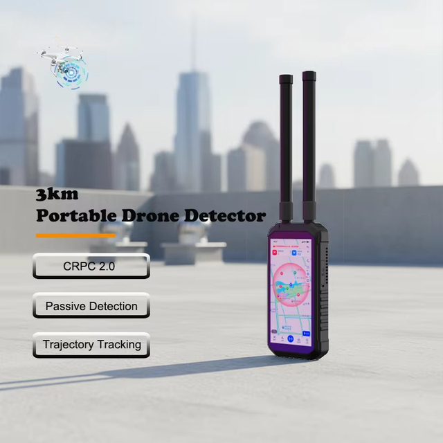 Handheld Passive Detection Anti-Drone System | 2.4G 5.8G WiFi UAV Detection Tracking | 3km Long Range 15+ Drone Capacity 4+