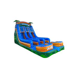 Tobogán acuático doble inflable del precio al por mayor Tobogán acuático doble de la piscina para los castillos inflables