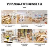 XIHA Montessori Table d'activités en bois Bureau d'étude pour enfants et chaise pour chambre et salle de bain Meubles de salle de jeux pour enfants d'âge préscolaire et maternelle