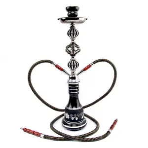 Vente en gros pas cher Narguilé acrylique chicha en verre chicha narguilé chicha avec tuyau en silicone