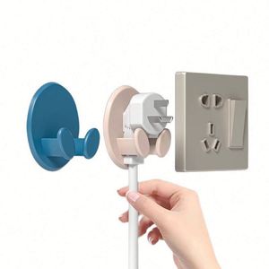 Wholesale <b>Wall</b>-Mounted Multifunctional Flexible Foldable Cord Plug Bracket Adhesive Hook <b>Storage</b> <b>Rack</b> Home Organizer for Kitchen - Product Image 5