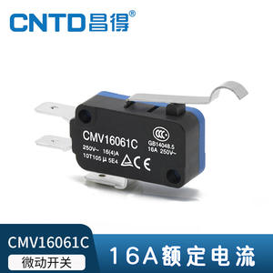 CNTD changde สวิตช์จำกัดขนาดเล็กของไฟฟ้า CMV16061C การรีเซ็ตตัวเอง16A ประเภทข้อเหวี่ยงขั้ว250 - Product Image 6