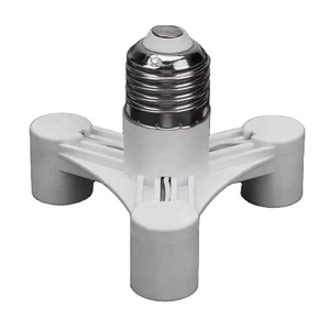 E27 Để 3 E14 / E27 Để 4 E14 Bóng Đèn Đầu Ánh Sáng Ổ Cắm Adapter Splitter Chuyển Đổi Vít Cảm Ứng Đèn Chủ Bóng Đèn Cơ Sở - Product Image 4