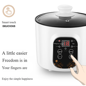 Olla Arrocera Eléctrica Portátil Multifuncional Doble, Mini Sartén con Tapa <span class=keywords><strong>de</strong></span> Vidrio, Electrodoméstico <span class=keywords><strong>de</strong></span> <span class=keywords><strong>Cocina</strong></span> Automático para Exteriores - Product Image 2