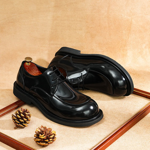 Botas Impermeables de Invierno, Estilo Nuevo, Clásicas, Versátiles, Casuales, de Caña Alta, para Trabajo al Aire Libre, de Cuero Genuino para Hombre, que Aumentan la Estatura, Deportivas - Product Image 3
