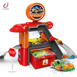 Station de lavage de <span class=keywords><strong>voitures</strong></span> multifonctionnelle Chengji Toys, <span class=keywords><strong>garage</strong></span> de stationnement pour <span class=keywords><strong>voitures</strong></span> de course, petite voiture en alliage, simulation de changement de couleur - Product Image 3