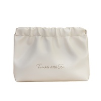 Pochette de toilette en cuir PU imperméable, organiseur de maquillage, trousse de toilette de voyage, étui de beauté portable, logo personnalisé