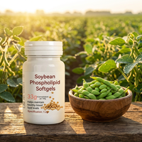 Gélules molles de phospholipides de soja personnalisées ODM, formule naturelle de lécithine de soja pour le bien-être cardiovasculaire quotidien des personnes d'âge moyen