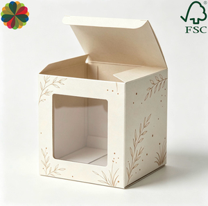Personnalisation en petite série en usine, design personnalisé, boîte d'emballage en papier fenêtré, boîte en plastique transparente - Product Image 3