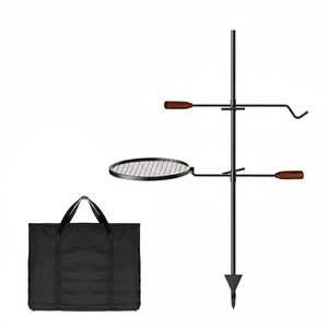Parrilla Giratoria 360° Resistente para Fogatas, Rejilla Ajustable en Altura para Fogatas, Parrilla para Asar al Aire Libre <span class=keywords><strong>con</strong></span> Bolsa <span class=keywords><strong>de</strong></span> Transporte - Product Image 6