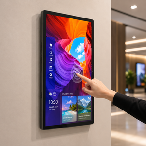24 Zoll Wandmontierter Touchscreen Digital Signage Kommerzielles LCD-Werbedisplay IPS-Panel für Einzelhandel Hotel Büro Geschäft - Product Image 1