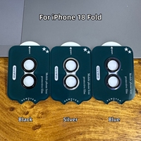 Protection d'objectif d'appareil photo en verre trempé ultra HD anti-reflet AR à structure double couleur pour iPhone 18 Pro Max / 18 Fold