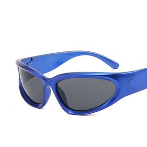 Vente en gros de lunettes de soleil de sport pour hommes et femmes, lunettes de soleil d'extérieur tendances punk enveloppantes - Product Image 5