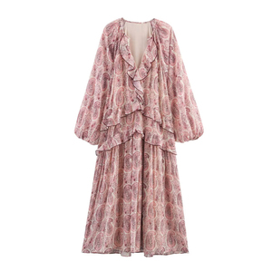 SHENZHU 2025 – Nuovo <span class=keywords><strong>abito</strong></span> <span class=keywords><strong>lungo</strong></span> estivo da donna, stile vacanza, ampio, <span class=keywords><strong>a</strong></span> <span class=keywords><strong>maniche</strong></span> <span class=keywords><strong>lunghe</strong></span>, con stampa decorativa <span class=keywords><strong>a</strong></span> strati, modello 3897097 - Product Image 1