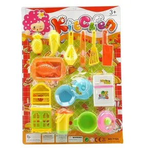 Juego de cocina feliz para niñas y niños, mini juguetes de cocina con vajilla, accesorios para verduras, juego de simulación, precio barato