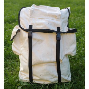 Sac à dos en toile de qualité supérieure, vente en gros, avec option de taille, de couleur et de logo personnalisés - Product Image 4