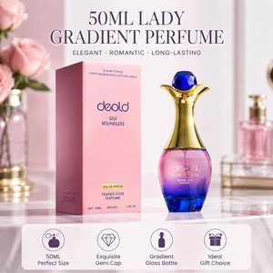<span class=keywords><strong>Perfume</strong></span> EDP de Larga Duración para <span class=keywords><strong>Mujer</strong></span>, 50ml, con Tapa de Gema Degradada, Marca Privada OEM, Logotipo Personalizado, Venta al Por Mayor - Product Image 3