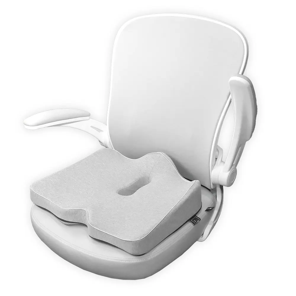 Almofadas cadeira de escritório Almofada do assento de carro Antiderrapante Tailbone Dor Alívio Cadeira Pad Memória Espuma Butt Pillow