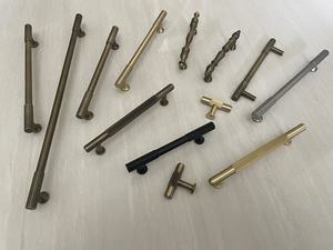 14mm Bar T Shape Wardrobe <strong>Cupboard</strong> Satin Solid Brass Knurled <strong>Handle</strong> Knobs Kitchen Bedroom <strong>Copper</strong> Cabinet Door Pull <strong>Handles</strong> - Product Image 6
