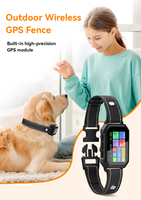 Intelligentes GPS-Tracker-Trainingshalsband für Haustiere 1,5M Präzisions-Virtuelle Einzäunung 99 Stufen Schockaktivitätsmonitor APP-Steuerung IP67 Wasserdicht