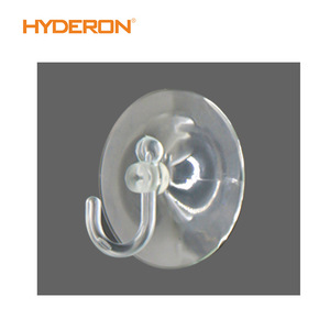 Hyderon Suction Cup <b>Hook</b> Clear Plastic <b>Wall</b> Mounted Bathroom Towel Coat <b>Hook</b> - Product Image 3