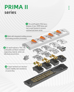 2026 New Arrivals Home Use 13A 3000W Power Strip Overload Protector <b>Multiple</b> Electrical Extension <b>Socket</b> with Safety Shutter - Product Image 4