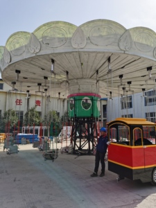 2026 Commercial Luxury Wave <strong>Swing</strong> Ride 360&deg; Gentle Rotation Galvanized Steel Frame Electric Drive for Amusement Park Scenic Spot - Product Image 3